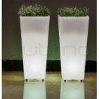 Ghiveciuri iluminate pentru flori, lăzi iluminate