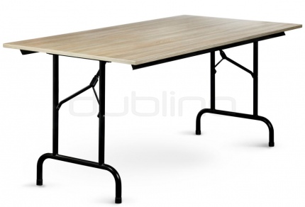 OPTIMA 180 x 80 - Masa pliabila pentru catering sau conferinte cu cadru din metal si blat de lemn